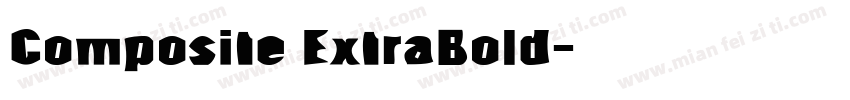 Composite ExtraBold字体转换